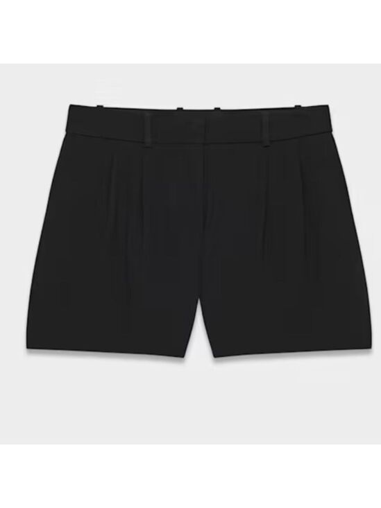 Babaton Pants - Aritzia Babaton Black High-Waist Tailored Shorts